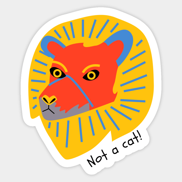 not a cat Sticker by EsChainarongShop